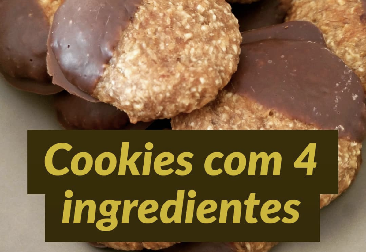 Cookies com 4 ingredientes