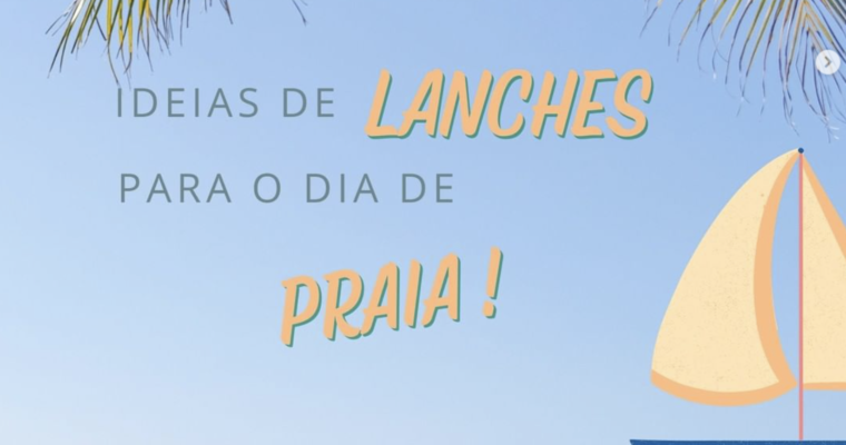 Ideia para lanche na praia ou parque